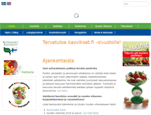 Tablet Screenshot of kasvikset.fi